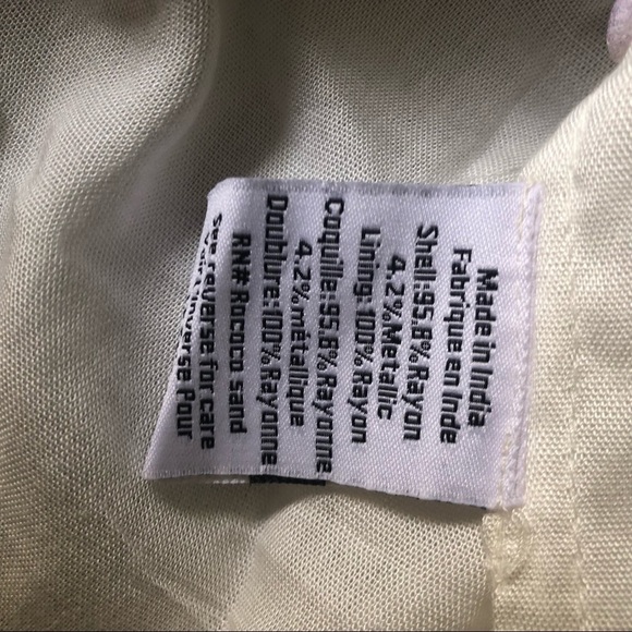 Rococo Sand Etre Metallic Maxi Dress Pink Resort Long Sleeve Womens Size Small - Picture 10 of 10